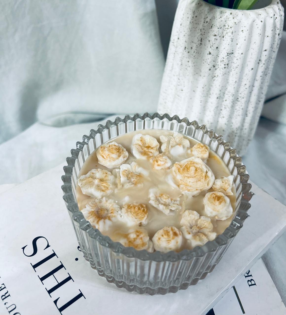 Golden Rose Candle