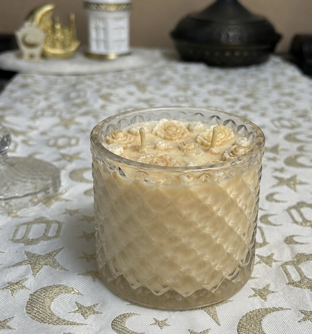 Golden Rose Candle